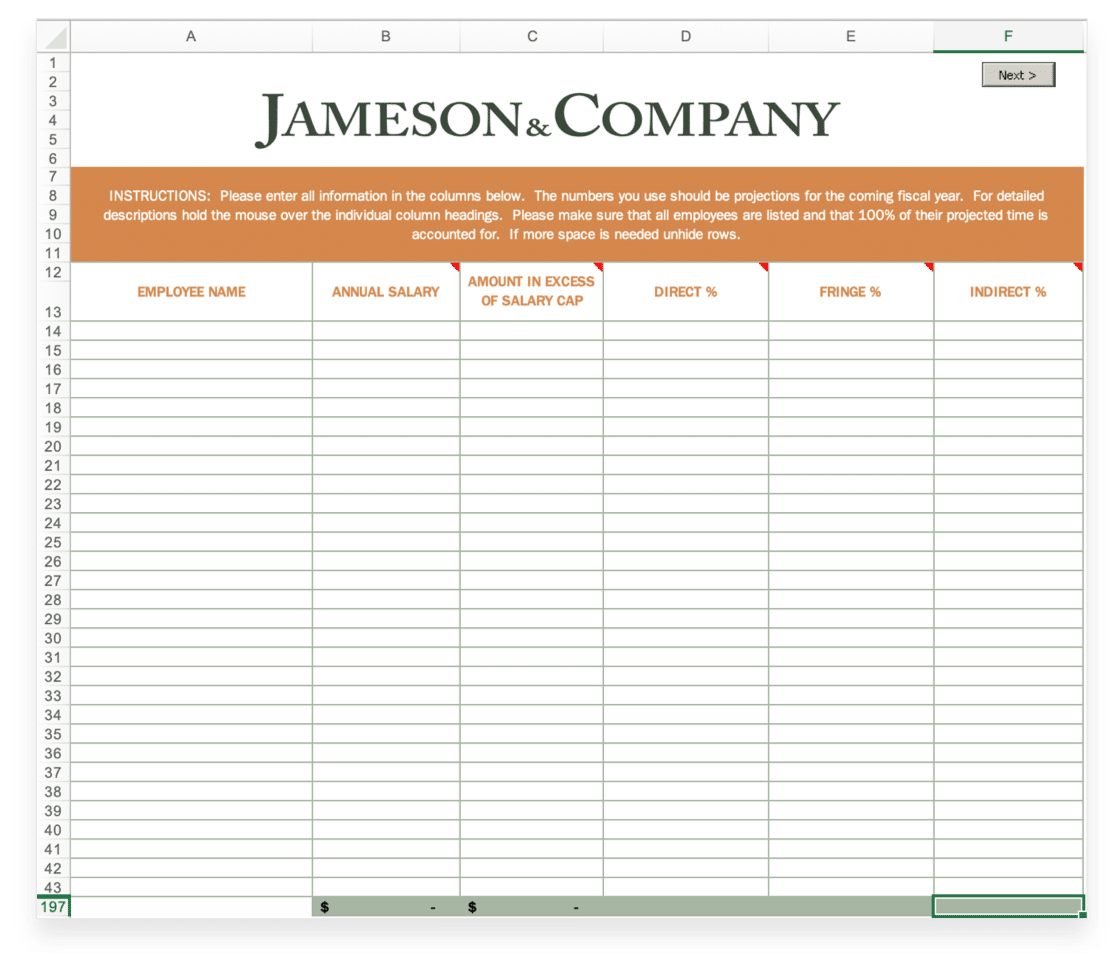 IR Projection Template Preview Shadow